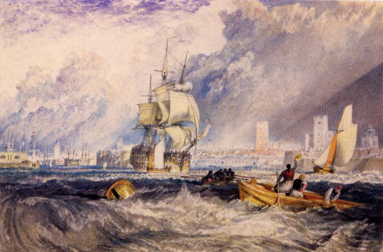 Portsmouth romantische Turner Ölgemälde